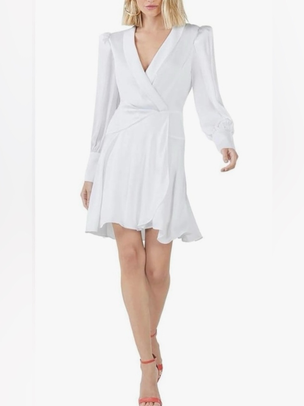 #54 BCBGMAXAZRIA
Faux Wrap Shirt Dress